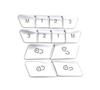 Button Trim Repair Decals Compatible with Benz for CLA GLA GLK GLE CLS GL ML A B E 12PCS Car Door Seats Memory Adjusting Push Button Trim Cover Sticker