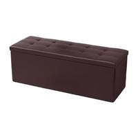 Button Tufted Storage Ottoman Bench - Heavy-Duty PU Leather Rectangular Seat for Living Room Bedroom & Entryway - 330 lb Capacity Stylish & Functional 60-150cm