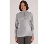 Button Up Funnel Neck Top Penny Plain White 22-24