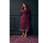 Button Up Wrap Coat M&Co Red 16