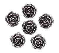 Button Vintage Rose Flower Metal Buttons for Clothing Sewing Accessories Shoe Hat Hair Decorative(5pcs,19mm Gold)