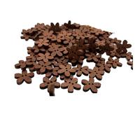 Button Wooden Flower Buttons for Bracelet Button Jewelry Sunflowers Wood Charm DIY Accessory 100 Pcs