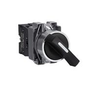 Button XB2BJ Control Button switches Metal Black Long Handle Rotary selector switches self-Reset(ZB2BZ101C)