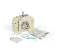 Buttonbag Baby Hand & Foot Print Kit - Baby Gift Set - Baby Keepsake Suitcase with AUR Drying Clay - Make 2 Hand and Foot Prints for Baby Memories - Suitcase to Store All Baby Keepsakes