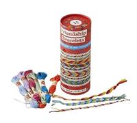 Buttonbag Friendship Bracelets Kit Jewellery Making Craft Kit - Arts and Crafts for Kids - Includes Threads, Metal Accessories, Full Instructions