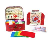 Buttonbag Knitting Craft Kit Learn to Knit - Kids Crafts kit - Suitable for All Levels - Simple Patterns and Full Instructions - Childrens Craft Kit with Gift Suitcase