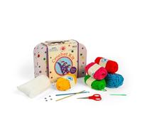 Buttonbag Learn to Crochet Craft Kit - Crochet for Beginners - Kids Crafts kit - Suitable for All Levels with Simple Patterns and Full Instructions