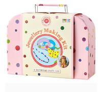 Buttonbag Make Your Own Jewellery Suitcase Kids Craft kit - Kids Arts and Crafts - Design and Make Your Own Jewellery