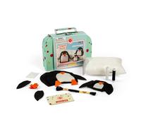 Buttonbag Penguin Family Learn to Sew Craft Kit, Gift Suitcase