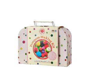 Buttonbag Pompom Making Suitcase Kids Craft Kit Buttonbag Multicolor