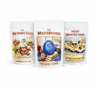 ButtonChocs Bad Eggs Collection - Easters Most Wanted Eggs! | Easter Mischief Makers Chocolate Gift Set | Funny Alternative to Traditional Easter Eggs | Novelty Easter Chocolate Gift