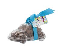ButtonChocs Birthday Chocolate Car - Birthday Balloons. Belgian Milk Chocolate Birthday Gift.
