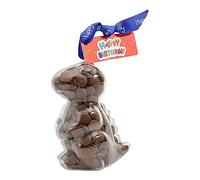 ButtonChocs Birthday Chocolate Dinosaur - Happy Birthday. Belgian Milk Chocolate Dinosaur Gift.