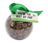 ButtonChocs Chocolate Ball - You're The Best By Par. Belgian Milk Chocolate Golf Gift. Golf Lover Gift.