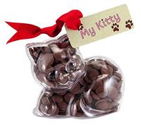 ButtonChocs Chocolate Kitten - My Kitty. Belgian Milk Chocolate Cat Lover Gift.
