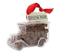 ButtonChocs Chocolate Vintage Car - Piston Power. Belgian Milk Chocolate Car Gift.