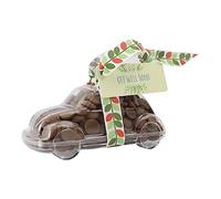 ButtonChocs Get Well Soon Chocolate Car. Get Well Soon. Belgian Milk Chocolate Get Well Soon Gift. Thinking of You Gift. Flower/Leaf Ribbon.