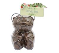 ButtonChocs Get Well Soon Chocolate Teddy Bear. Belgian Milk Chocolate Get Well Soon Gift.