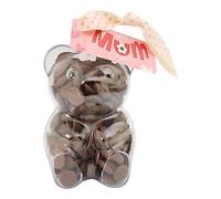 ButtonChocs Mothers Day Chocolate Teddy Bear - Best Mum. Belgian Milk Chocolate Mothers Day Gift.