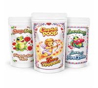 ButtonChocs Valentine’s Love Bites Collection - Cupid Poop, Snog a Frog & Lovebug - 3 Romantic Sweet Pouches - Fun Valentine’s Letterbox Gift Set, Perfect for Boyfriend, Girlfriend & Cheeky Love Gift