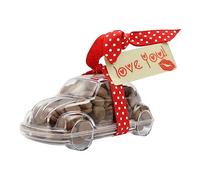 ButtonChocs Valentines Chocolate Car - Love You. Belgian Milk Chocolate Valentines Day Gift.