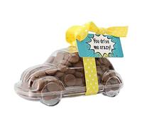 ButtonChocs Valentines Chocolate Car - You Drive Me Crazy. Belgian Milk Chocolate Gift. Birthday Gift. Anniversary Car Gift.