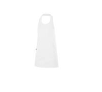 Buttoned bib apron Velilla Blanc 75x80 cm