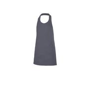 Buttoned bib apron Velilla Gris 75x80 cm