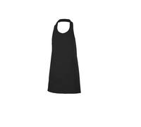 Buttoned bib apron Velilla Noir 75x80 cm
