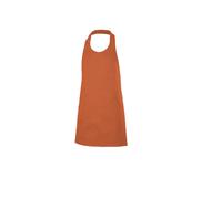 Buttoned bib apron Velilla Orange 75x80 cm