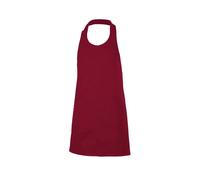 Buttoned bib apron Velilla Rouge 75x80 cm