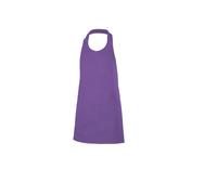 Buttoned bib apron Velilla Violet 75x80 cm
