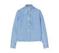 Buttoned Coat - female - Closed - Shirts - Blue - XS - Blouses & Shirts XS