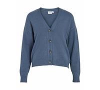 Buttoned V-Neck Cardigan indigo