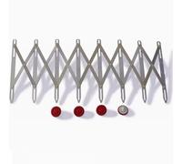 Buttonhole Spacer Sewing Gauge Flexible Expanding Crafting Guide Rule for Equidistant Marking Metal Measuring Tool for Buttons Pleats Zippers - 16 Cm X 7.8 Cm