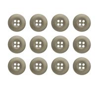 ButtonMode Tactical Buttons 19mm 30L Style 26 BDU ACU OCP ABU GI OC M65 LE Combat Arctic Army Cadet Uniform, American Military Spec Industrial Strength, Size 0.75 in. or 3/4", Military Khaki, 12-Pack
