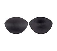 ButtonMode Un-Padded Bra Cups Insert or Sew In, Instant Shape + Support, Chest Crease Reducer for Bridal, Bridesmaid, Dresses, Black, D