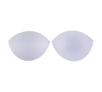ButtonMode Un-Padded Bra Cups Insert or Sew In, Instant Shape + Support, Chest Crease Reducer for Bridal, Bridesmaid, Dresses, White, H