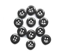 ButtonMode Work Shirt Buttons 13mm 20L Style 29 for Army, Dickies, Carhartt, Wrangler, Red Kap, Fits Class A, B, C Workwear, Military Spec Industrial Strength, Size 1/2", Gray Charcoal, 12-Buttons