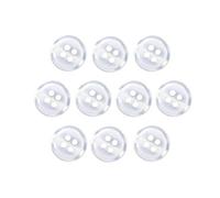 Buttons 1/2 Inch (1/2”) 4 Hole 10 Pieces - White Black Clear Pearl- Sewing Crafts Replacement Button - Perfect for Crafts, Coats, Shirts, Pants, Shorts, Cardigans, Blazers, Skirts (Pearl Effect)