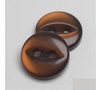 Buttons, 100pcs 9mm/10mm/11mm/12mm/15mm/18mm Polyester Button Cute Fisheye Buckle Sewing Button Accessories Resin Shirt Button for DIY (Color : Pearl no Edge, Size : 15mm) (Color : Coffee No Edge, S