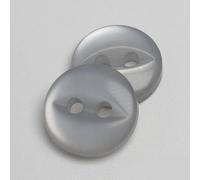 Buttons, 100pcs 9mm/10mm/11mm/12mm/15mm/18mm Polyester Button Cute Fisheye Buckle Sewing Button Accessories Resin Shirt Button for DIY (Color : Pearl no Edge, Size : 15mm) (Color : Grey No Edge, Siz
