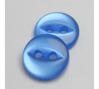 Buttons, 100pcs 9mm/10mm/11mm/12mm/15mm/18mm Polyester Button Cute Fisheye Buckle Sewing Button Accessories Resin Shirt Button for DIY (Color : Pearl no Edge, Size : 15mm) (Color : Blue No Edge, Siz