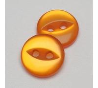 Buttons, 100pcs 9mm/10mm/11mm/12mm/15mm/18mm Polyester Button Cute Fisheye Buckle Sewing Button Accessories Resin Shirt Button for DIY (Color : Pearl no Edge, Size : 15mm) (Color : Orange No Edge, S