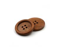 Buttons 10PCS 2/4 Holes Round Wooden 10-38mm Buttons for Clothing Coat DIY Decorations Sewing Accessories 5 Colors Optional(Type-O,10pcs 20mm)