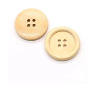 Buttons 10PCS 2/4 Holes Round Wooden 10-38mm Buttons for Clothing Coat DIY Decorations Sewing Accessories 5 Colors Optional(Type-L,10pcs 15mm)