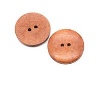 Buttons 10PCS 2/4 Holes Round Wooden 10-38mm Buttons for Clothing Coat DIY Decorations Sewing Accessories 5 Colors Optional(Type-C,10pcs 23mm)