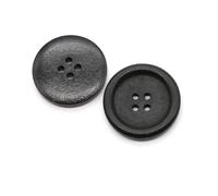 Buttons 10PCS 2/4 Holes Round Wooden 10-38mm Buttons for Clothing Coat DIY Decorations Sewing Accessories 5 Colors Optional(Type-M,10pcs 28mm)