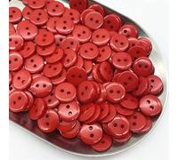 Buttons 50pcs 11.5mm Colours Double Eye Bread Button Round Resin Sewing Buttons DIY Scrapbooking Multicolour for DIY(02)