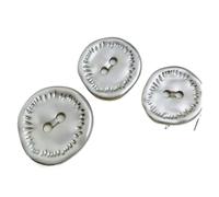 Buttons 50PCS Button for Leather Craft Sewing Jacket Coat Suit DIY Irregular 2-Hole Silver Gold Copper Clothing Accessories for DIY(Color 02,18mm 50pcs)